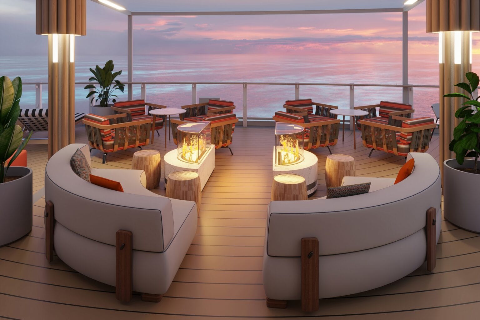 Norwegian Cruise Line Unveils Much-Anticipated Norwegian Prima 4 norwegianprima indulgefoodhall firepit rendering