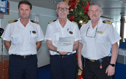 Norwegian Jade arrives in Cape Town to start NCL's first South Africa Season 1 Plaque Exchange ceremony aboard Norwegian Jade