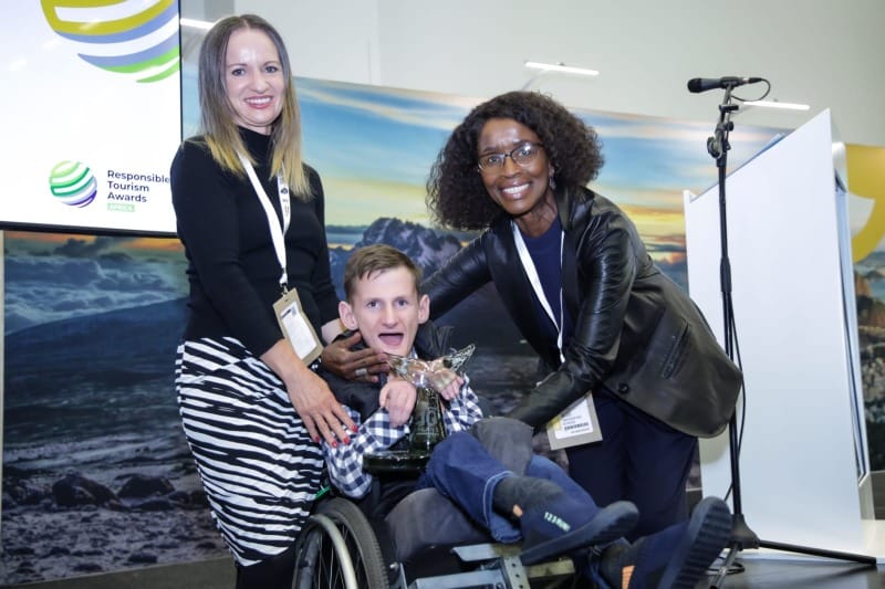 WTM Africa Responsible Tourism Awards Highlight the continent's Sustainability Trailblazers at Africa Travel Week 2024 2 WTM RT Awards Gold Making Travel Inclusive Warrior on Wheels Foundation South Africa 1